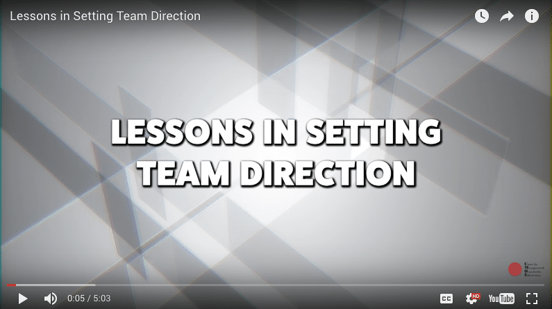 Lessons in Team Direction