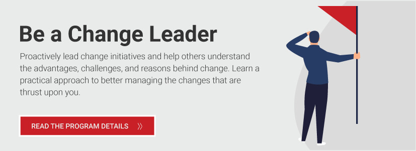 be a change leader