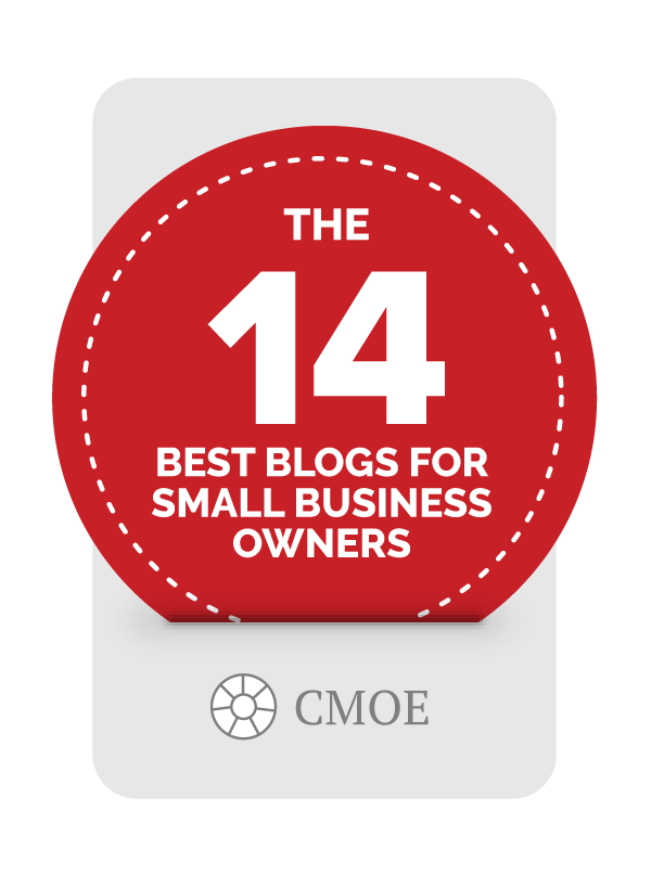 badge of 14 best blogs for small business owners