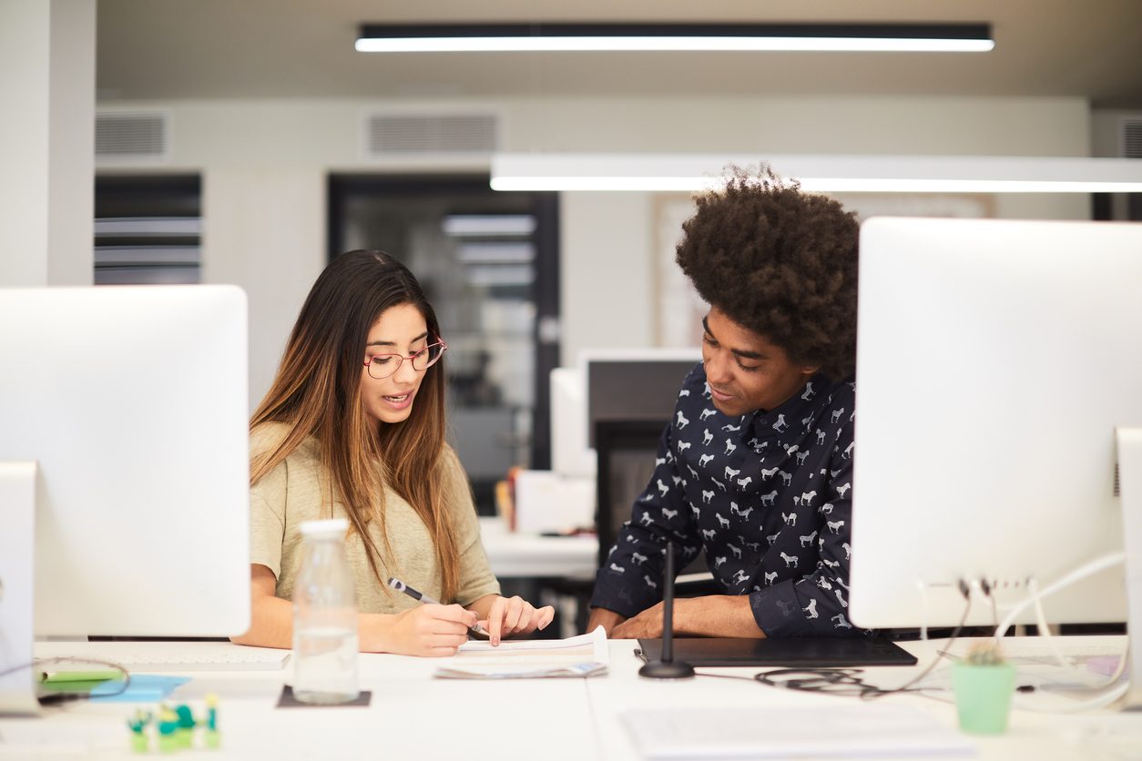 Images Search millions of premium-quality stock images and videos Search by image or video Diverse colleagues analyzing papers together