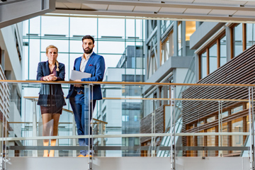 business leaders in a modern office